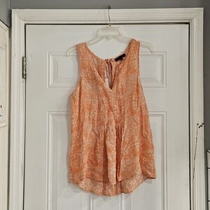 Sanctuary Orange Patterned Sleeveless Blouse